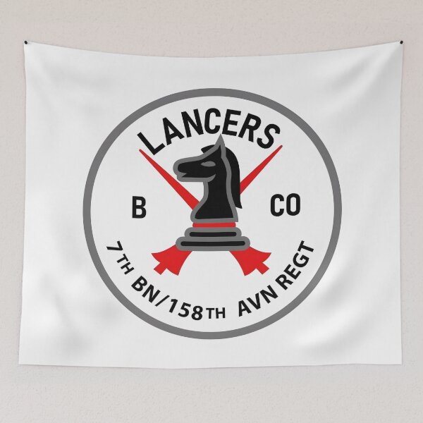 Item preview, B Co 7th BN 158th AVN REGT "Lancers" Emblem designed and sold by CharlieDesings.