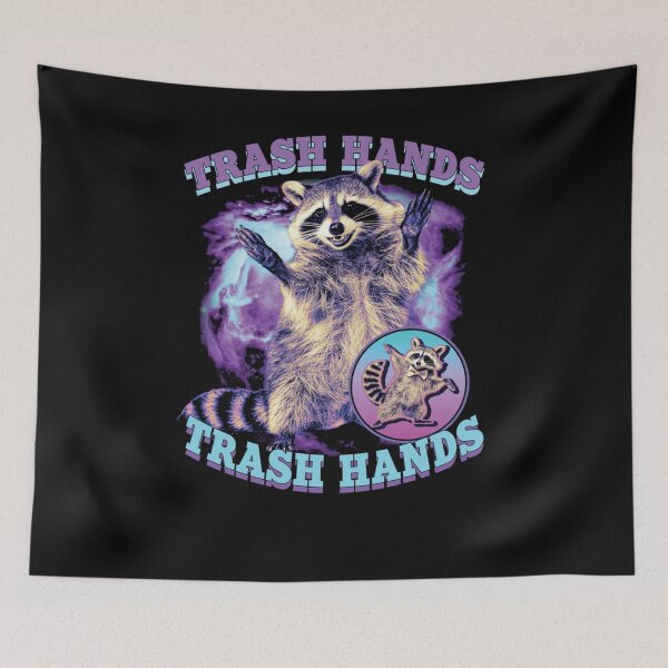 Item preview, Trash Hands - Not Jazz Hands! Funny Raccoon Vintage Bootleg  designed and sold by aynorsadier.