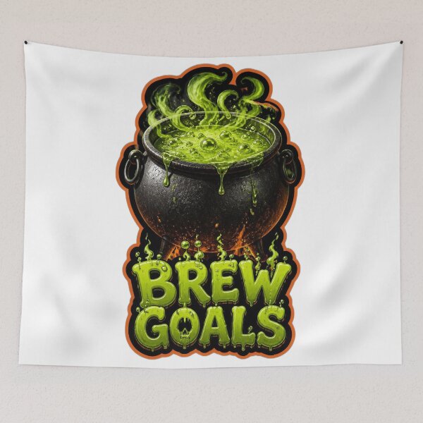 Item preview, Brew Goals Bubbling Cauldron Halloween Design designed and sold by Infinityspark.
