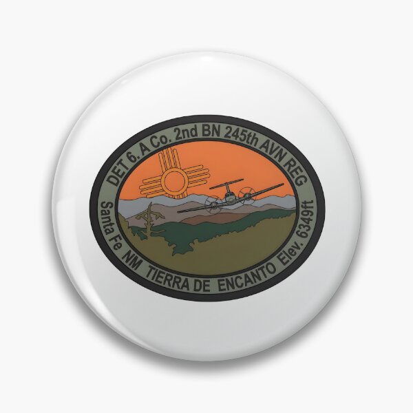Item preview, DET 6 A Co 2nd BN 245th AVN REG Santa Fe Emblem designed and sold by CharlieDesings.