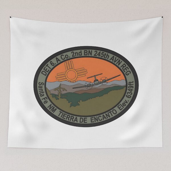 Item preview, DET 6 A Co 2nd BN 245th AVN REG Santa Fe Emblem designed and sold by CharlieDesings.