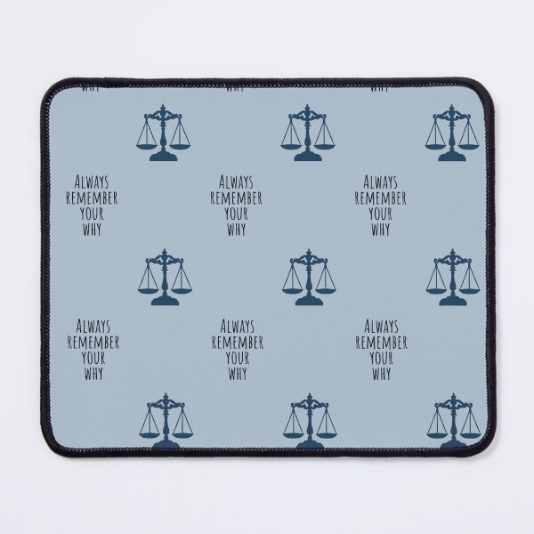 Item preview, Always Remember Your Why Scales Of Justice | Gift For Law Student | Inspirational Law Quote Gift For Future Lawyer | Future Lawyer Motivation Quote designed and sold by VivaFy.