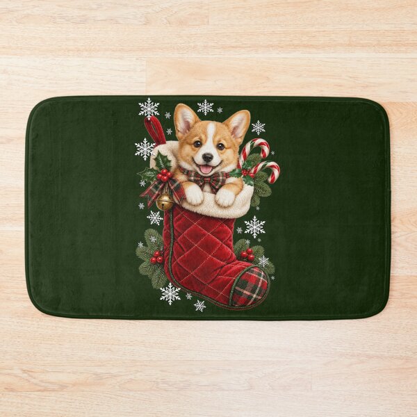 Item preview, Christmas Corgi Stocking Cute Dog Holiday Gift designed and sold by Cute & Sassy Custom Gifting Boutiques.