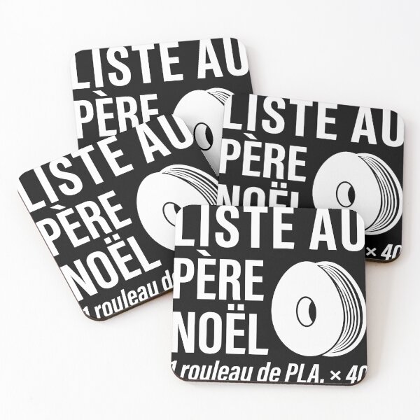 Item preview, Christmas Wish List: 1 Roll of PLA x 40, 3D Printing, White Text designed and sold by Niebieski-Labs.