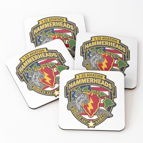 Item preview, 3rd Battalion 25th Aviation Regiment "Hammerheads" Shield Emblem designed and sold by CharlieDesings.