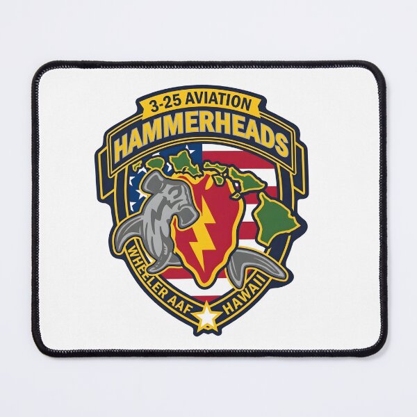 Item preview, 3rd Battalion 25th Aviation Regiment "Hammerheads" Shield Emblem designed and sold by CharlieDesings.