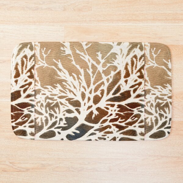 Item preview, White Winter Trees: Earth-Tone Abstract Forest Watercolour designed and sold by ArithraStudio.