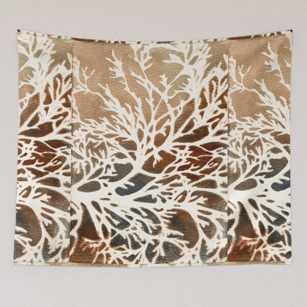 Item preview, White Winter Trees: Earth-Tone Abstract Forest Watercolour designed and sold by ArithraStudio.