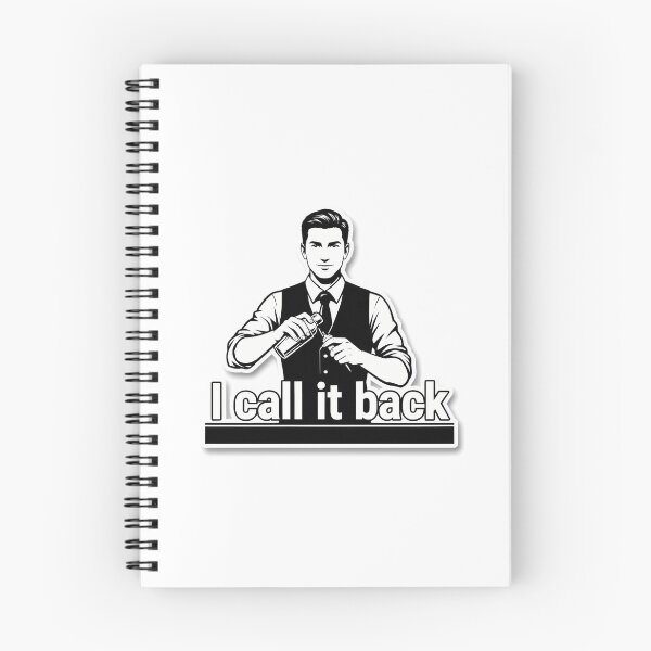 Item preview, Confident Bartender with 'I Call It Back' Quote designed and sold by NiftyWrx.