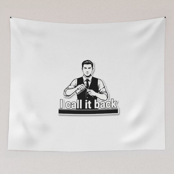 Item preview, Confident Bartender with 'I Call It Back' Quote designed and sold by NiftyWrx.
