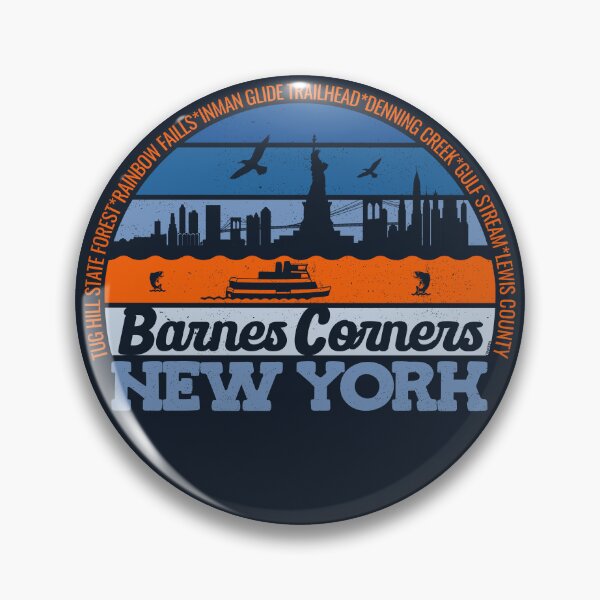Item preview, Barnes Corners New York Sunset Retro Vintage Local Pride Logo designed and sold by CRHPOD20.