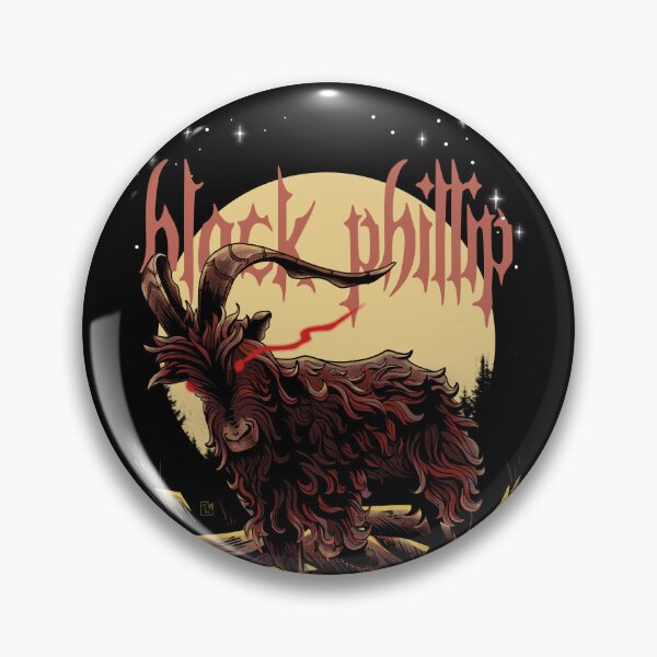 Item preview, Black Phillip goat designed and sold by LuuMoonArt.