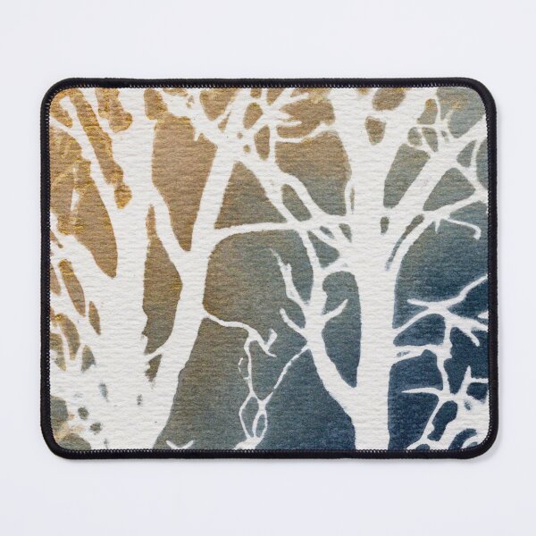 Item preview, White Tree Forest: Gold and Navy Abstract Watercolour designed and sold by ArithraStudio.