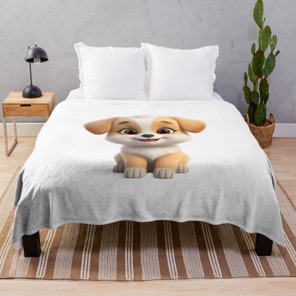 Item preview, Adorable Fluffy Baby Puppy with Sparkle Eyes designed and sold by VisualVerseLab.