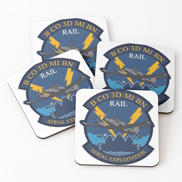 Item preview, B Co 3d MI BN "RAIL" Aerial Exploitation Emblem designed and sold by CharlieDesings.