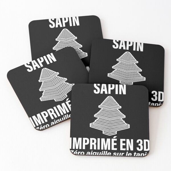 Item preview, 3D Printed Christmas Tree, Zero Needles on the Carpet, White Text designed and sold by Niebieski-Labs.