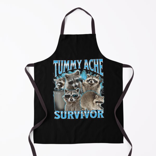 Item preview, TUMMY ACHE SURVIVOR Raccoon Meme Bootleg 90s designed and sold by aynorsadier.