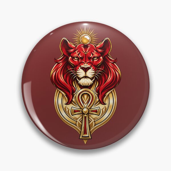 Item preview, Sekhmet Egyptian Goddess of War with Lioness Head and Ankh designed and sold by MythicMood.