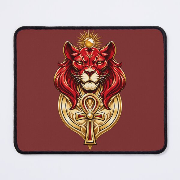 Item preview, Sekhmet Egyptian Goddess of War with Lioness Head and Ankh designed and sold by MythicMood.