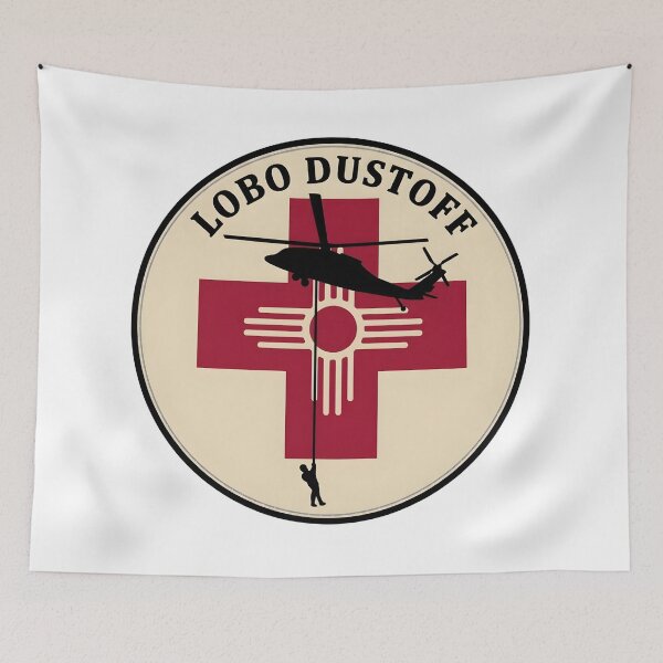 Item preview, Lobo Dustoff HH-60 Black Hawk Medevac Hoist Emblem designed and sold by CharlieDesings.