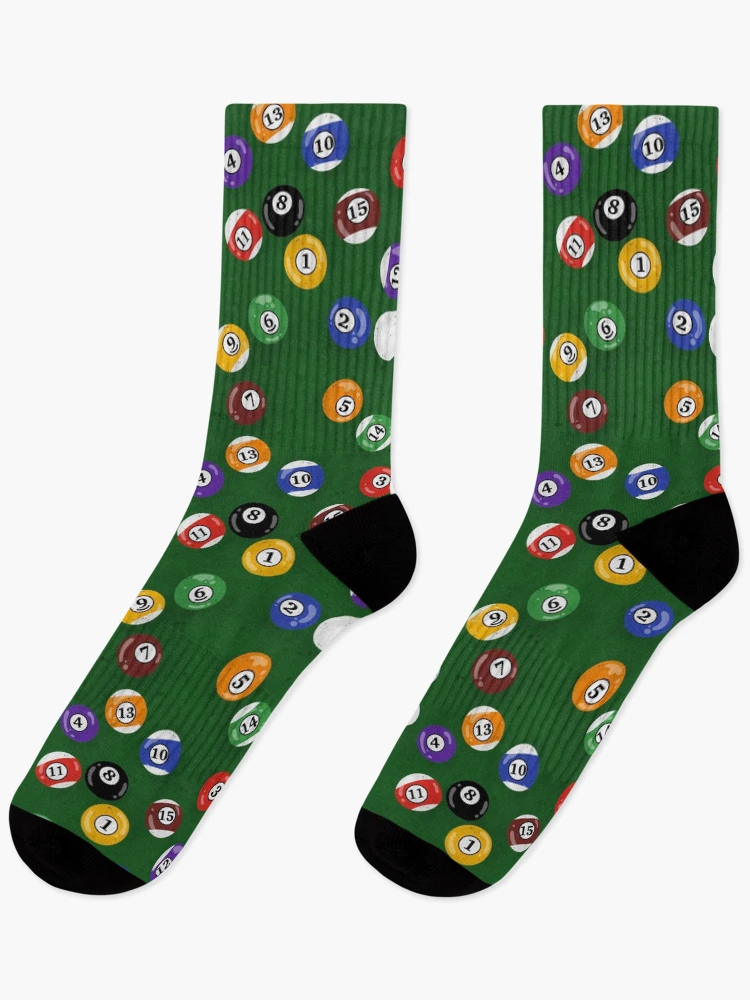 Thumbnail 1 of 5, Socks, Pool Table Pattern designed and sold by Higher Light.