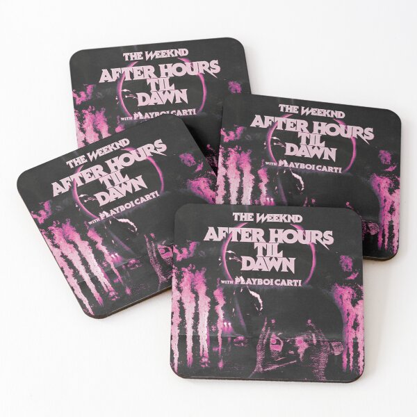 Item preview, pink the weeknd after hours til dawn graphic poster print designed and sold by dandelionzone.