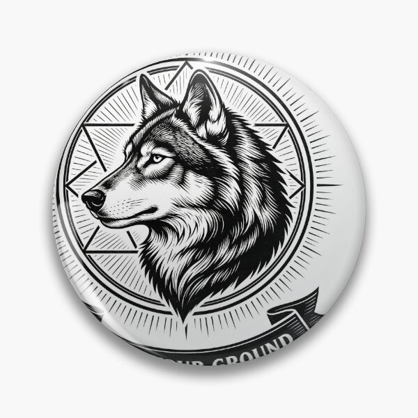 Item preview, Lone Wolf Vintage Monochrome Engraving Poster designed and sold by Ironclash86.