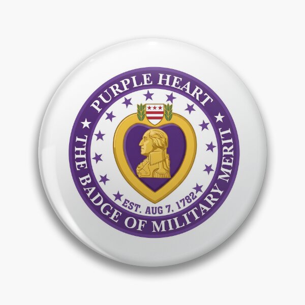 Item preview, Purple Heart Badge of Military Merit Established 1782 Seal Emblem designed and sold by CharlieDesings.