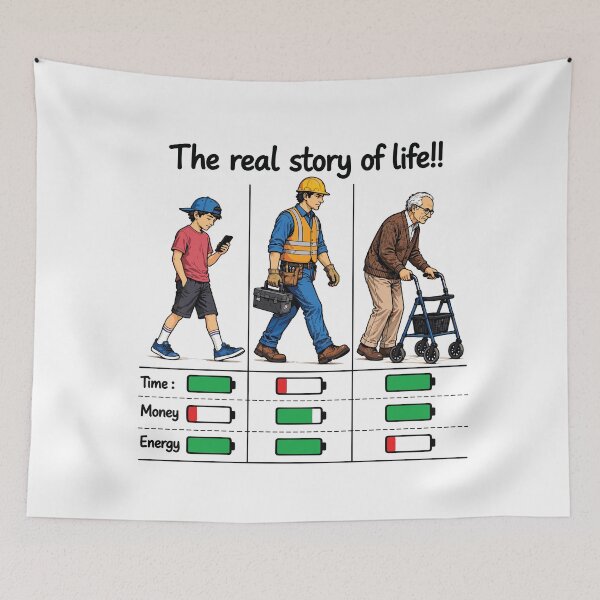 Item preview, The Real Story of Life designed and sold by PRINTIONAL.