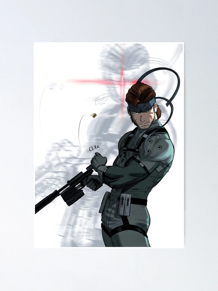Thumbnail 1 of 3, Poster, Solid Snake designed and sold by RVNNT.