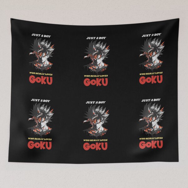 Item preview, Just a Boy Who Really Loves Goku designed and sold by Tokyotopia.