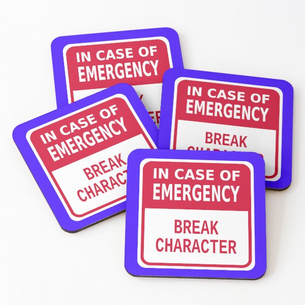 Item preview, In Case of Emergency Break Character designed and sold by Karate Octopus.