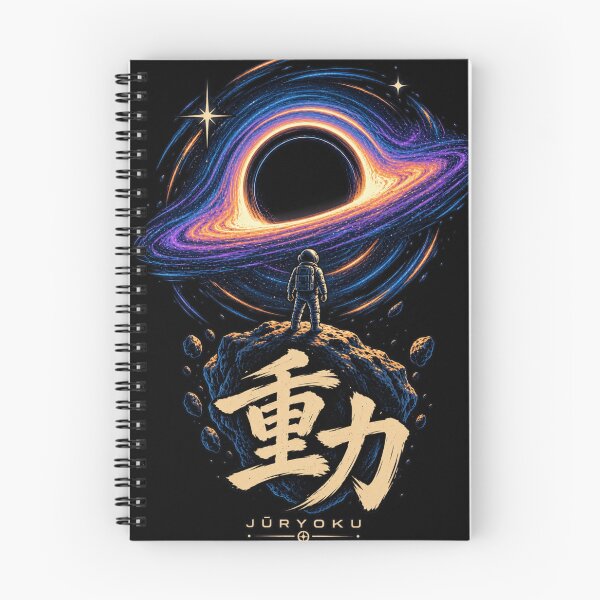 Item preview, Jūryoku Gravity - Japanese Aesthetic Black Hole Space Art designed and sold by AstroPal28.