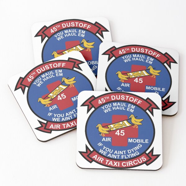 Item preview, 45th Dustoff Air Mobile Air Taxi Circus Medical Evacuation Patch designed and sold by CharlieDesings.