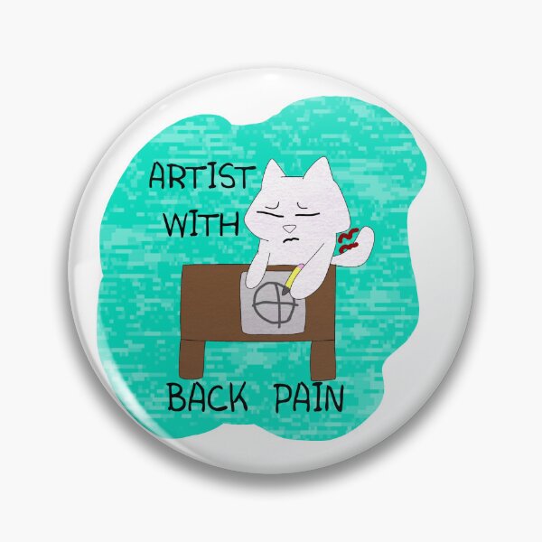Item preview, Artist with back pain designed and sold by Firefly Kitty.