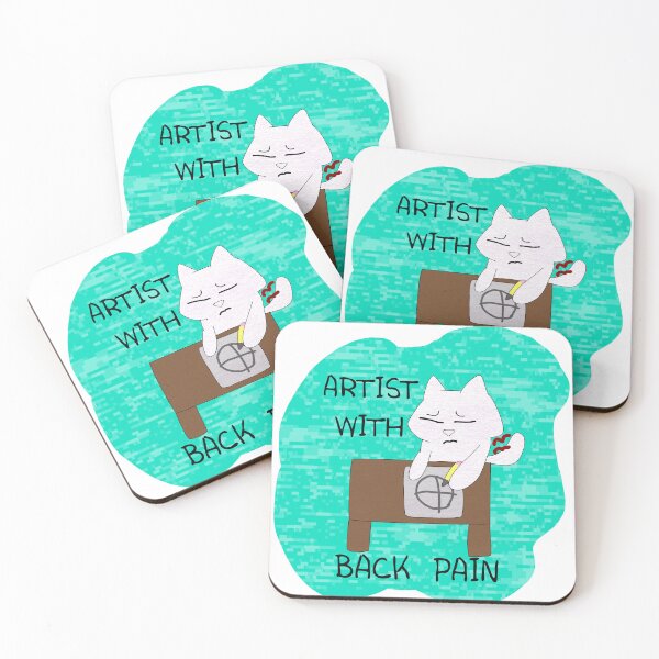 Item preview, Artist with back pain designed and sold by Firefly Kitty.