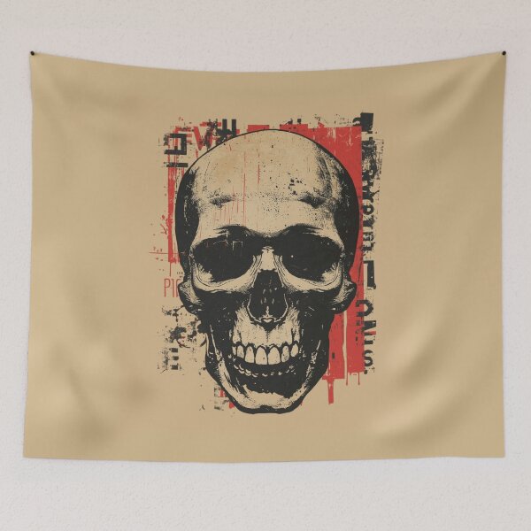 Item preview, Vintage Grunge Industrial Skull Horror Art designed and sold by ERODED SELF.