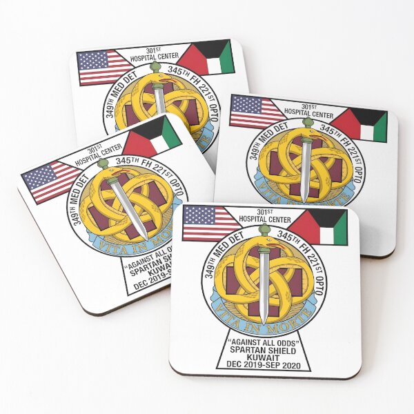 Item preview, 301st Hospital Center Operation Spartan Shield Kuwait Deployment Patch designed and sold by CharlieDesings.