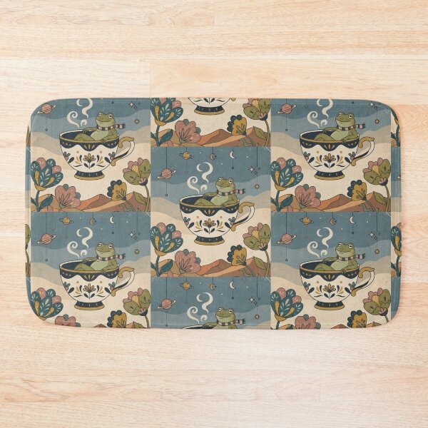 Item preview, Cozy Frog in Teacup – Whimsical Night Sky Illustration designed and sold by Dogandesighn.
