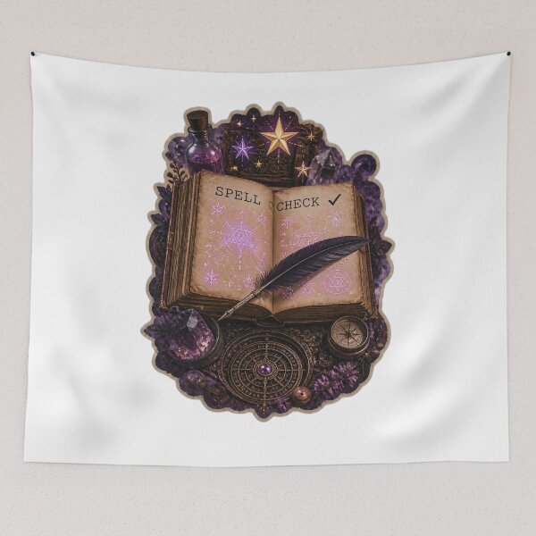 Item preview, Spell Check Witch Book Halloween Design designed and sold by Infinityspark.