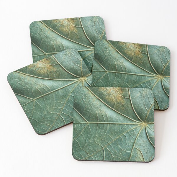 Item preview, Organic Worlds: Emerald Leaf Anatomy — Intricate Botanical Veins designed and sold by Atlas-of-Worlds.