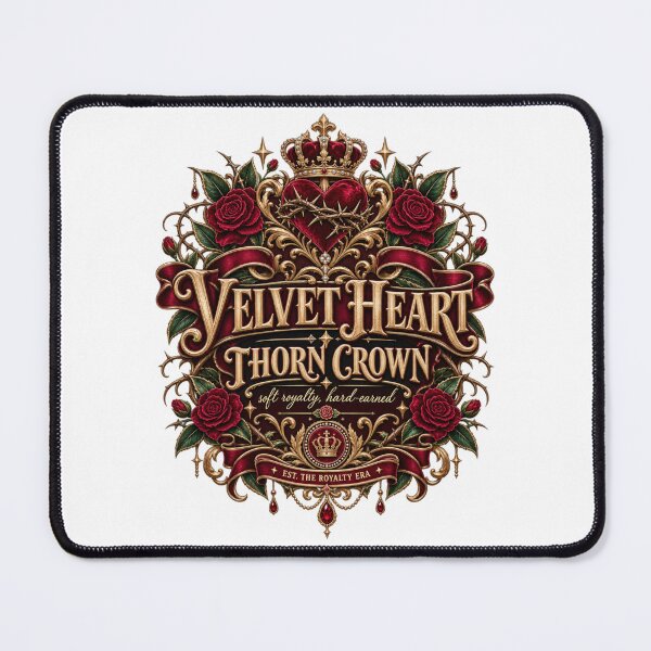 Item preview, Velvet Heart Thorn Crown Sad Girl Design designed and sold by InkroarCo.