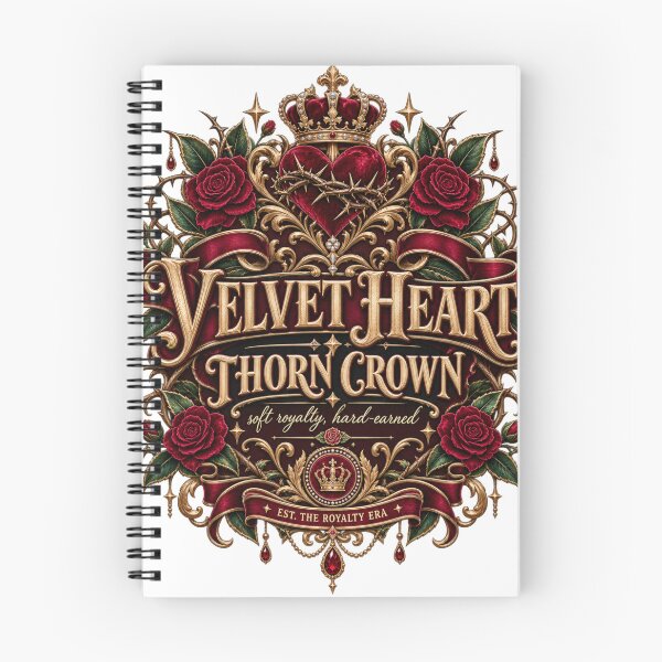 Item preview, Velvet Heart Thorn Crown Sad Girl Design designed and sold by InkroarCo.