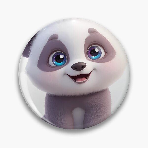 Item preview, Cute Fluffy Baby Panda with Big Galaxy Eyes designed and sold by VisualVerseLab.