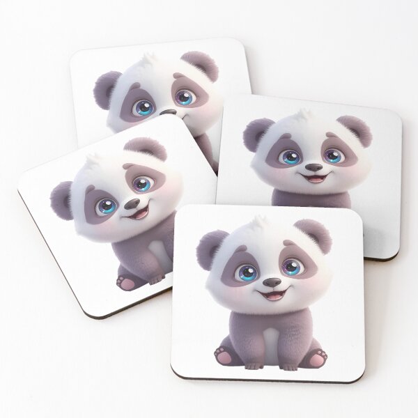 Item preview, Cute Fluffy Baby Panda with Big Galaxy Eyes designed and sold by VisualVerseLab.