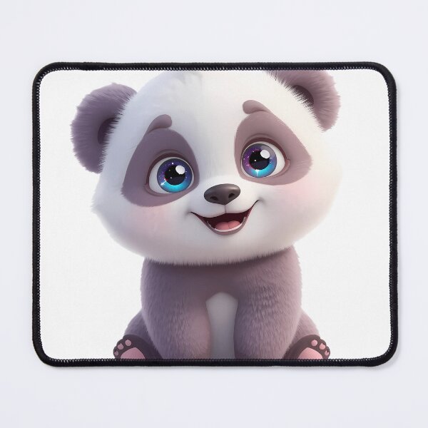 Item preview, Cute Fluffy Baby Panda with Big Galaxy Eyes designed and sold by VisualVerseLab.