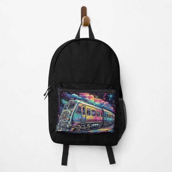 Item preview, Cosmic Train Journey – Surreal Futuristic Illustration designed and sold by Dogandesighn.