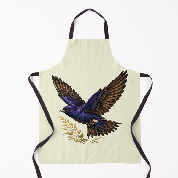 Item preview, Purple swallow in elegant flight designed and sold by Daily Quirk.