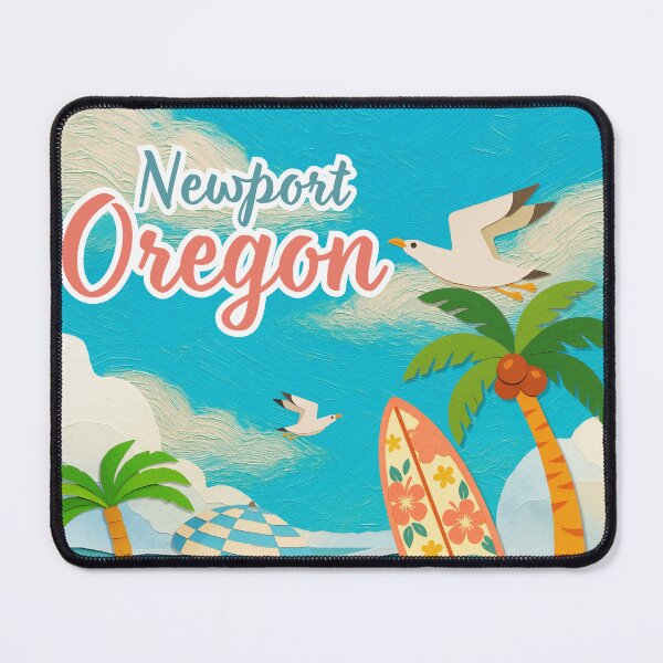 Item preview, Newport Oregon Beach Design | Textured Painterly Summer Vacation Art designed and sold by DonnaRaine.