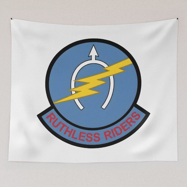 Item preview, Ruthless Riders Horseshoe Lightning Arrow Emblem designed and sold by CharlieDesings.